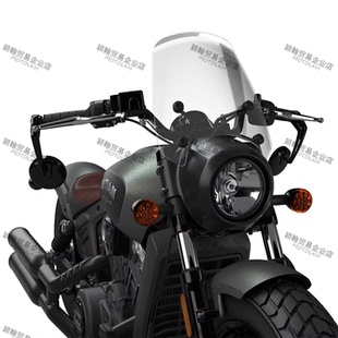 印第安侦察兵Bbbber加装13英寸前挡风玻璃bobber透明10英寸风挡