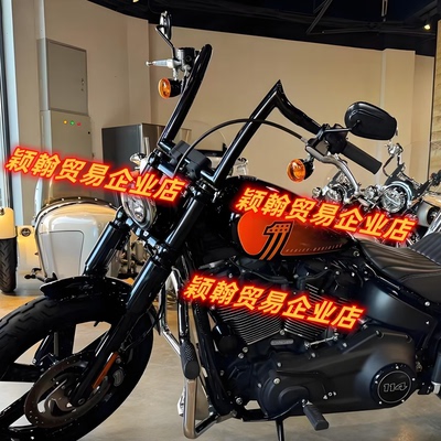哈雷街霸883X48改装高把羊角车把