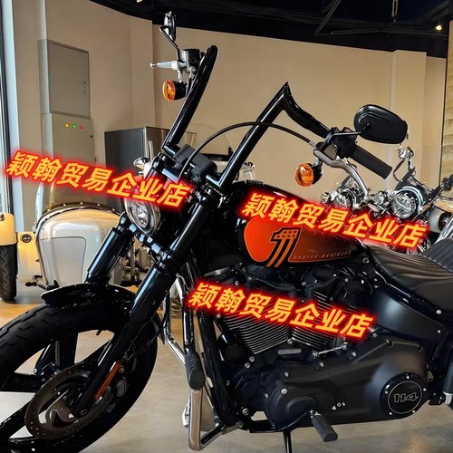 哈雷街霸883X48改装高把羊角车把