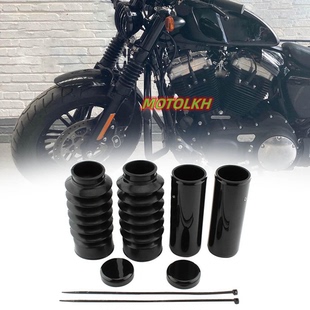 适用于哈雷街霸883突破者X48改装前避震前叉套筒防尘套减震套筒
