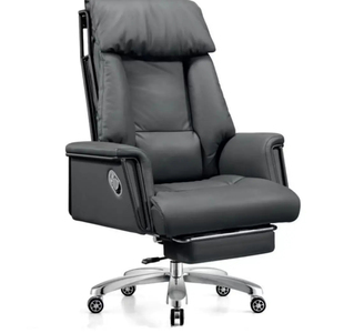 老板椅可躺办公椅商务舒适时尚 真皮座椅电脑椅家用靠背转椅子