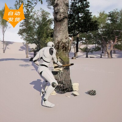 UE5蓝图 Chaos based Choppable and Interactive Trees