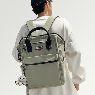 书包男生初中生双肩包补课手提包男孩上课补习手拎袋高中学生背包