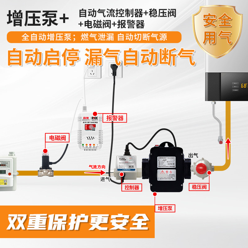 漏气自动断气增压泵自动启停