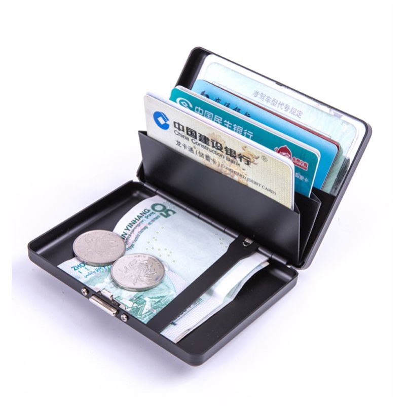 ID Scanning Protect Card Holder Dropshipping Aluminum wallet