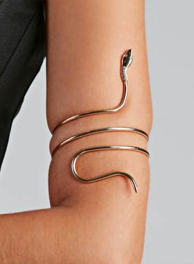 欧美街头复古风格小蛇扭曲缠绕手镯2022夏季臂环Bracelet women