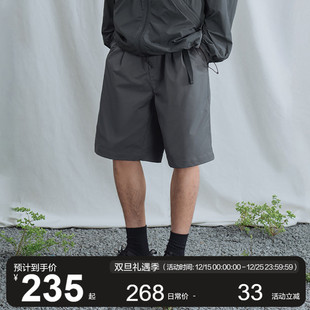 纯色多口袋百搭五分裤 MOSEALAND 男防水抗皱休闲裤 短裤 潮 23SS夏季