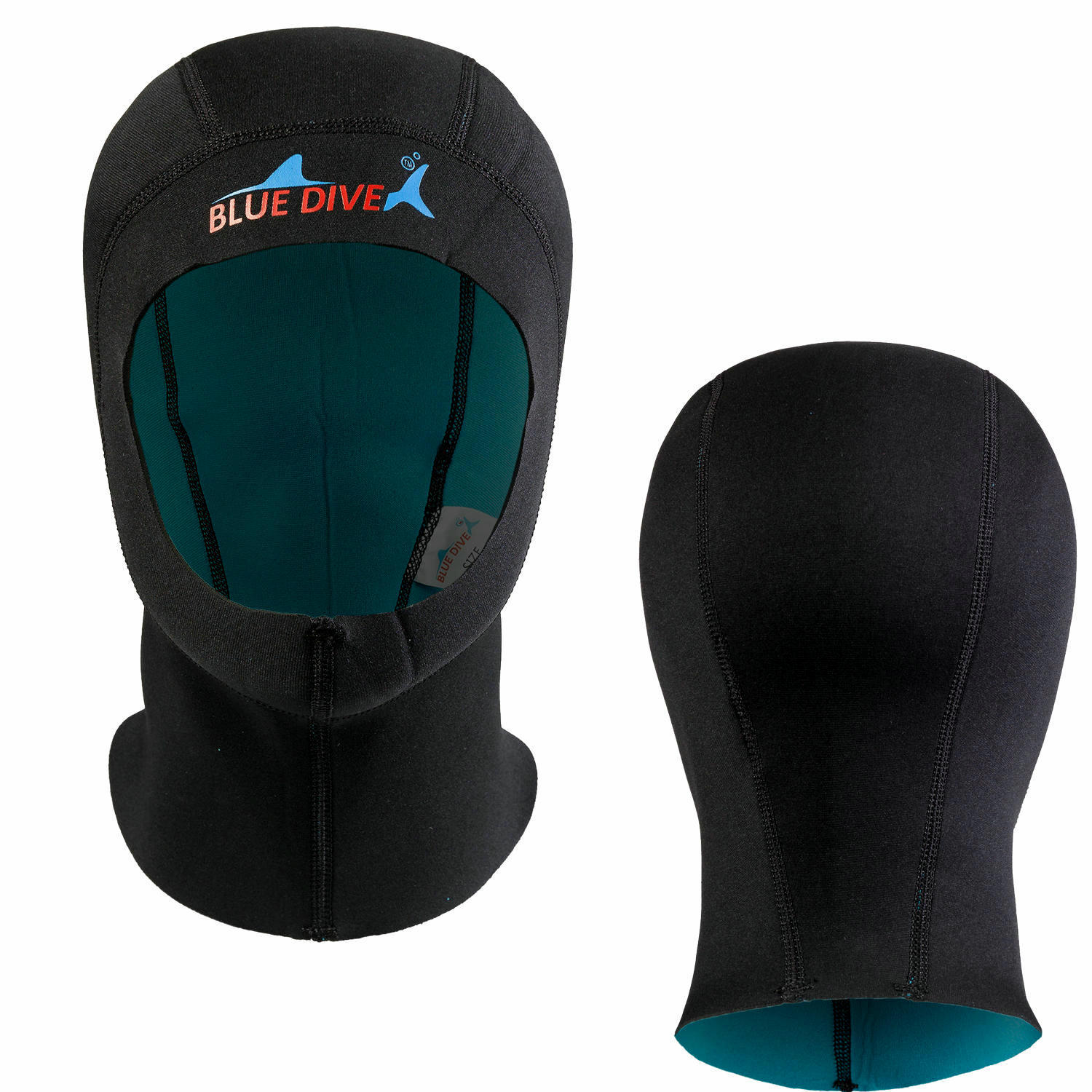 1mm潜水帽保暖头套手套潜水袜面罩防晒护脸帽防水母通用款脸基尼