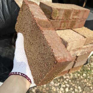 实心红砖块花园铺地砌垒墙理疗砖垫压物农村盖房乌龟晒台建筑建材