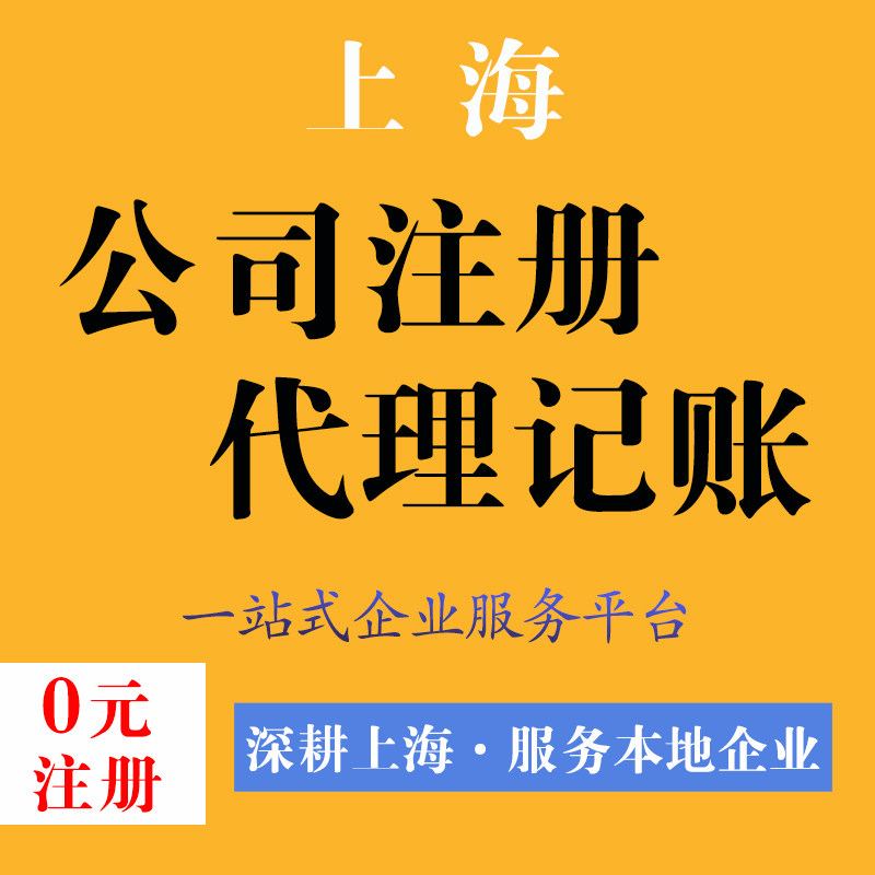 上海公司营业执照注册提供地址企业办理代理记账会计做账税务申报