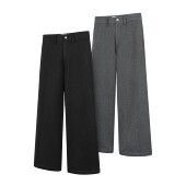 长裤 DESERTO 重磅羊毛混纺肌理感毛呢直筒宽松休闲通勤秋冬西裤 男