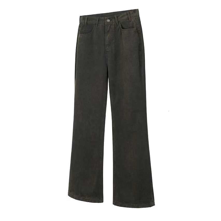 DESERTO 铁锈棕特殊锈色水洗11盎司四季通勤休闲微喇646牛仔裤男