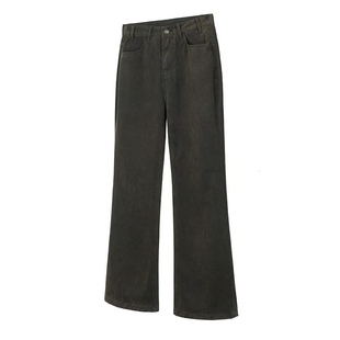 男 通勤休闲微喇646牛仔裤 DESERTO 铁锈棕特殊锈色水洗11盎司四季