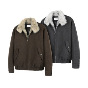 座山雕棉服 一件过冬 DESERTO 50%羊毛1500G狼毛毛领新雪丽填充