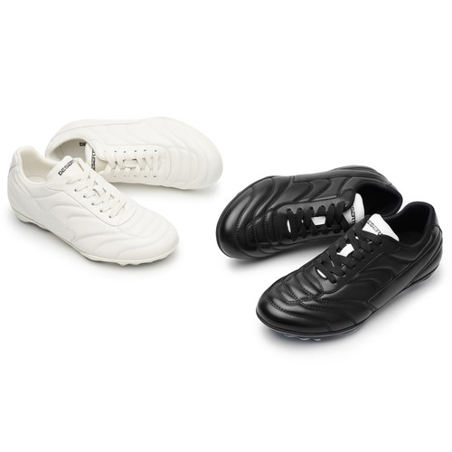 DESERTO 头层羊皮系带Footprint休闲通勤低帮足球板鞋运动男鞋