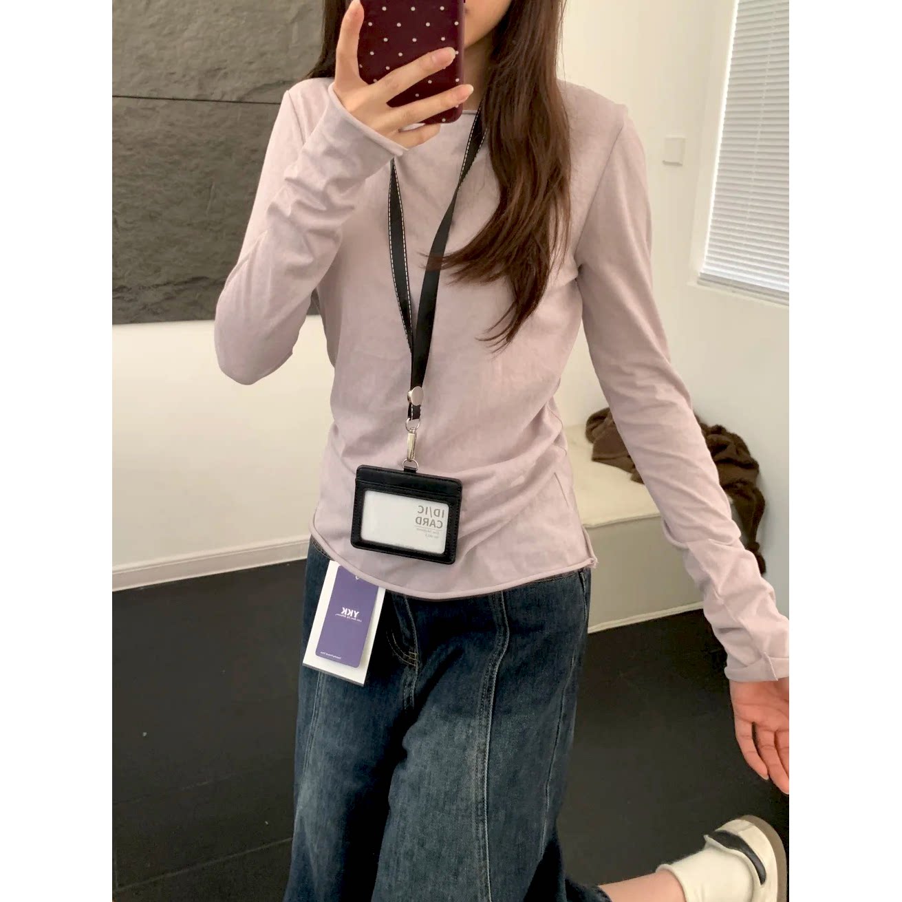 卷边薄款T恤女防晒长袖内搭上衣打底小衫