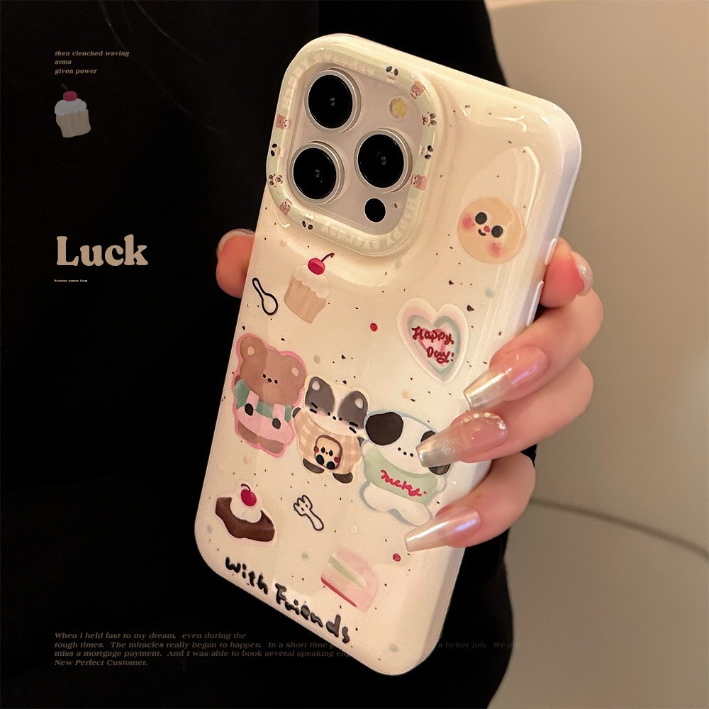 甜品小动物苹果14手机壳iphone15硅胶11适用13promax防摔12原创16