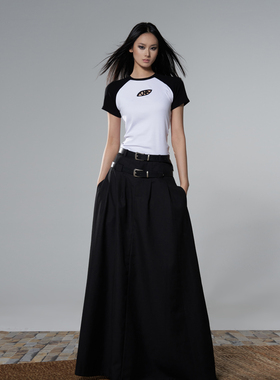 TUWHY 原创设计刺绣镂空插肩袖T【清仓价售完不补】