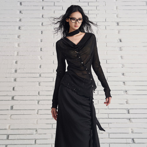 半裙针织上衣小众设计感原创设计