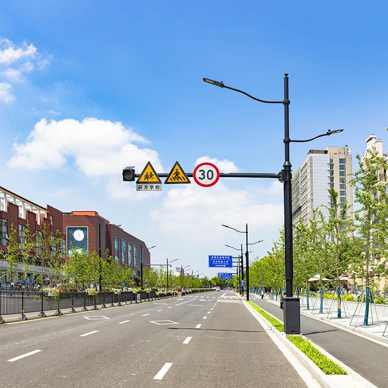 厂家直供交通信号灯杆综合杆多功能组合监控杆多杆合一共杆路灯