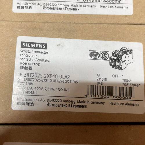 接触器 3RT2025-2XF40-0LA2