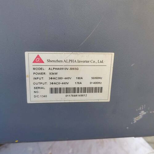 阿尔法变频器6910V一3093G拆机控制主板面板