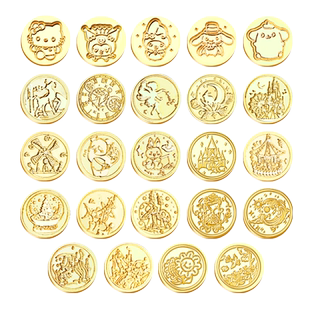 24款火漆章头印章套装女孩儿童火鸡火气火器昂章玩具请柬贺卡信封封口中国风火漆印章蜡烛蜡粒制作工具全套