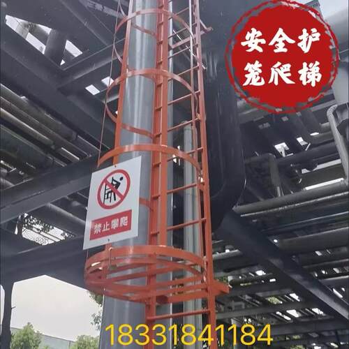爬梯护笼安全通道消防爬梯镀锌钢图集检修爬梯基坑桥梁施工屋面顶
