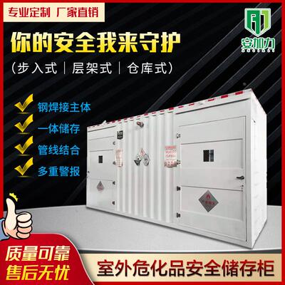 定制废弃物大型存储柜危险品防爆仓库智能储藏柜室外危废暂存柜
