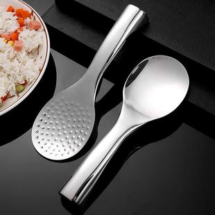 不倒翁饭勺不锈钢饭勺子食品级大号家用长柄不粘饭饭铲调羹饭匙勺