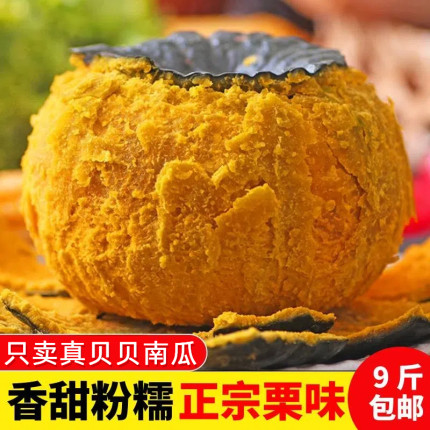 正宗贝贝南瓜新鲜板栗味小南瓜婴儿宝宝辅食粉糯甜面南瓜整箱包邮
