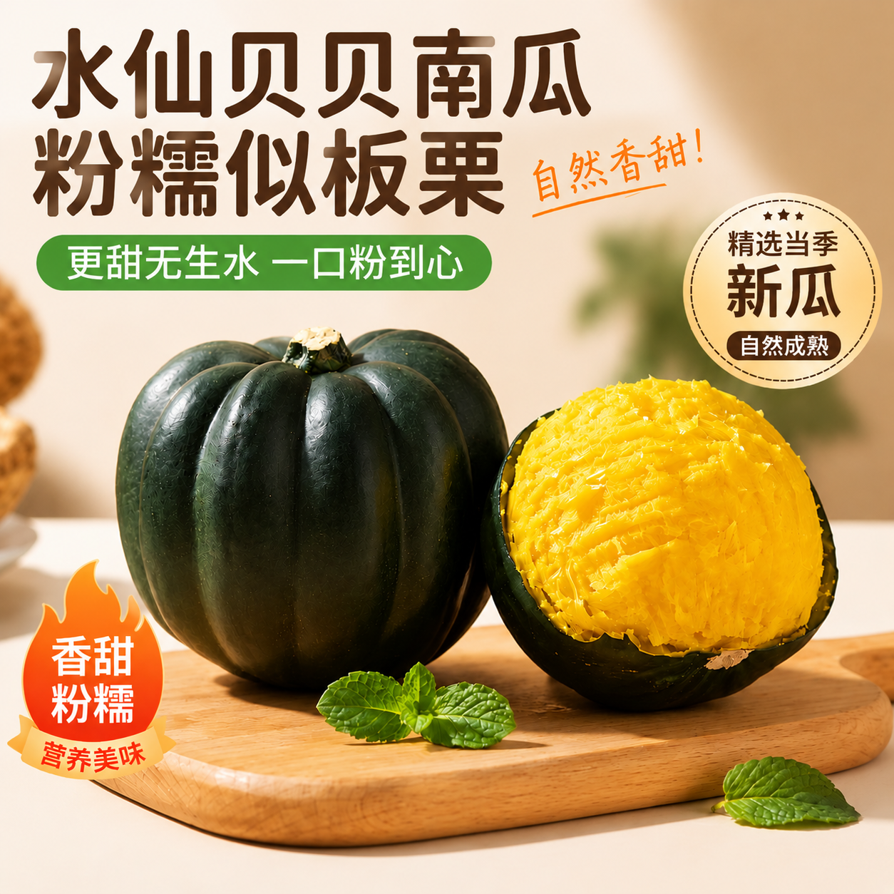 水仙贝贝南瓜粉糯香甜宝宝辅食