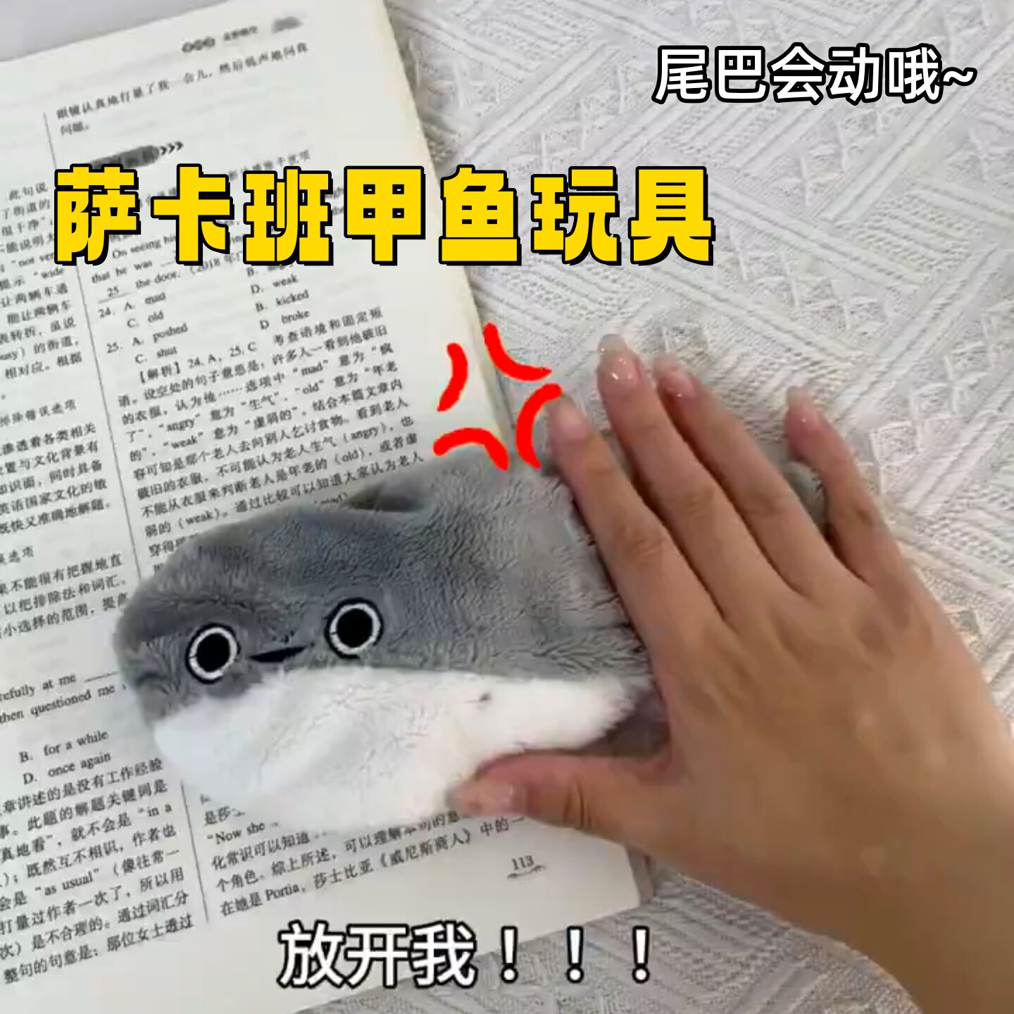 尾巴会动的萨卡班甲鱼玩具搞怪学说话唱歌儿童玩具生日礼物解压