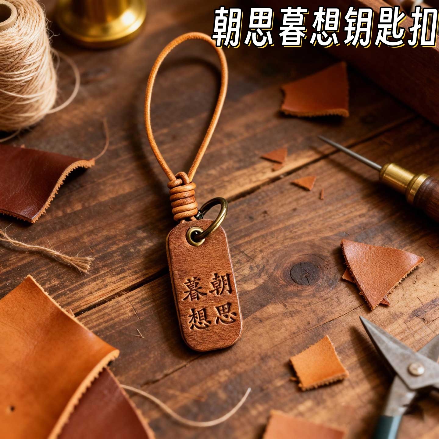 电视剧同款朝思暮想钥匙扣复古真皮挂件机车挂绳收藏周边礼物,节庆用品/礼品,钥匙扣,淘宝优惠券,粉丝福利购,淘宝优惠卷