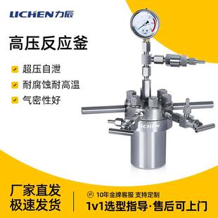 力辰科技简易型高压反应釜实验室不锈钢高压反应釜高温高压消解罐