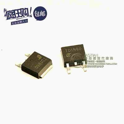 桥田|N沟道场效应管 TD1N60 1A/600V/11.5欧/30W TO-252 (10只)