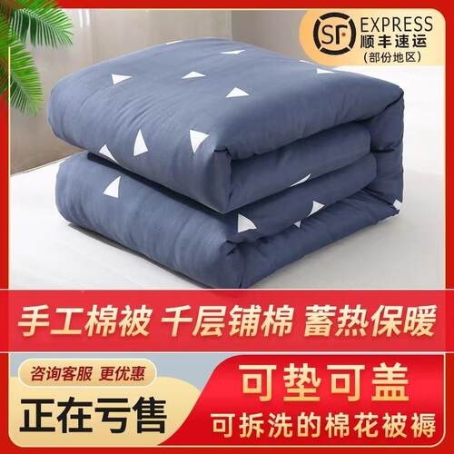 120x200冬被小棉被一米二冬天棉200230被芯背子棉被被子1.8x2米