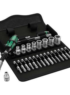 WERA德国维拉1/4 3/8 1/2棘轮套装工具29件8100SA6  SB6 SC6 SA8