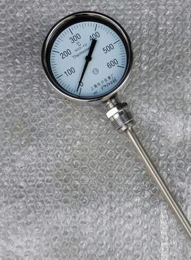 高温双金属温度计 wss-411 0-600°c m27x2高温温度计 直径100mm