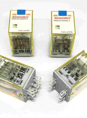 申乐RKE2C0024LT RKE4CO024LT 24LTD底座SYF08A SKF14A-E继电器