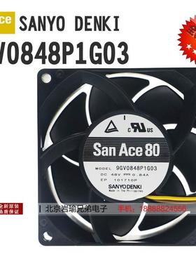 9GV0848P1G03  三洋风扇 8038 48V 0.84A 8CM大风量 变频器 风扇