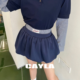 韩系甜美花苞短裙显瘦遮肉减龄蓬蓬裙06 CAYLA夏季 清仓5折购