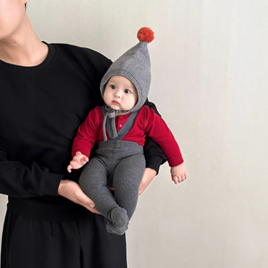 2026情荐潮流臻选春秋款举重裤a类精梳棉儿童背带连裤袜男女童