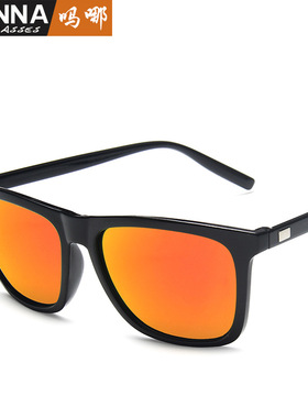 日本george melis男士潮流太阳镜炫彩反光水银墨镜ins街拍