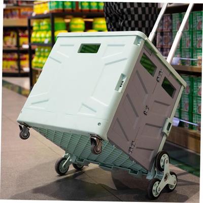 Shopping cart climbing stairs grocery cart folding trolley t