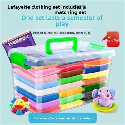 24pcs light clay polymer plasticine clay air dry playdough