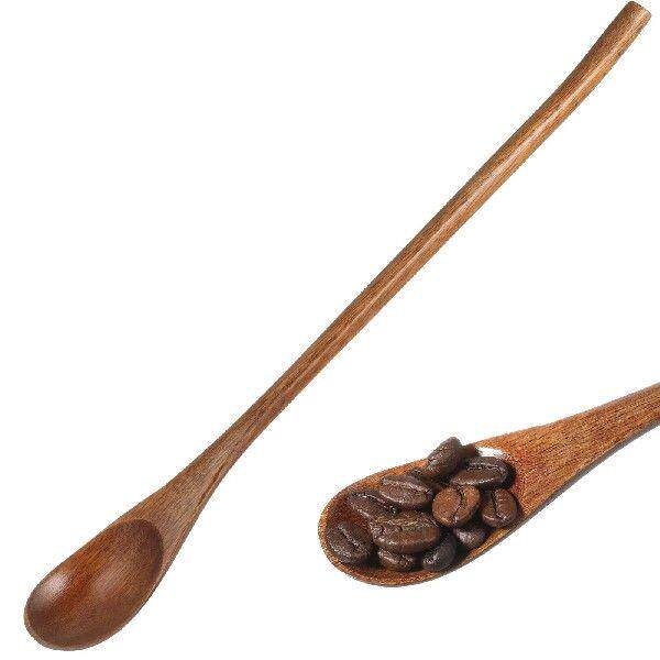 2 PCS Coffee Wooden Spoon Blender Japanese Style Honey