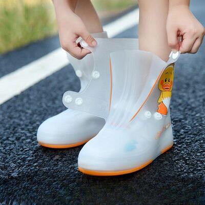 Rainy Day Rain Boots Waterproof Kid Rubber Shoes Cartoon Cut