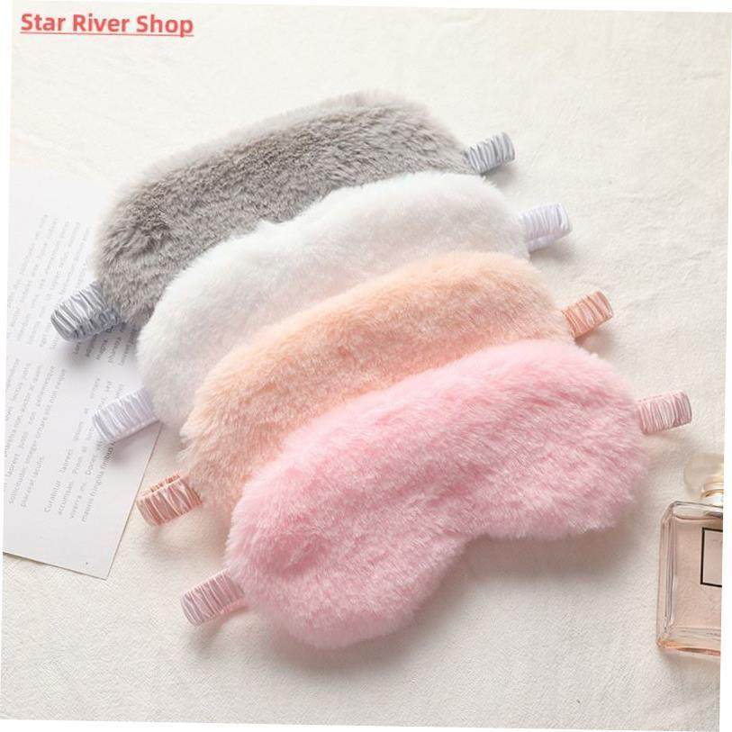 Sleeping Mask Sleeping Blindfold Soft Plush Eye Masks Cute L