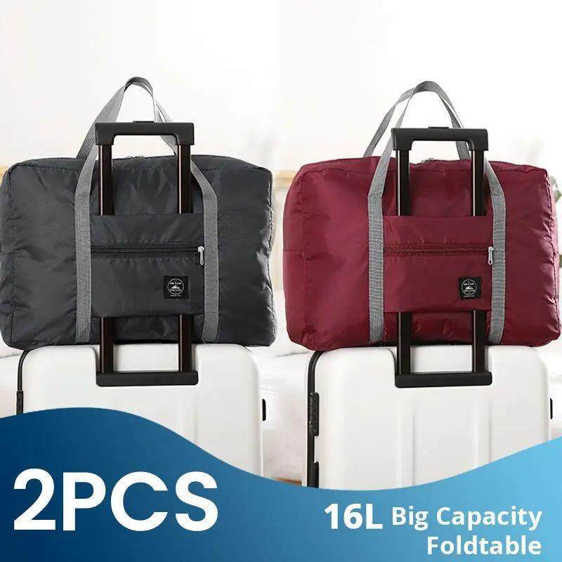 2 Pack Foldable Travel Duffel Bag for Airlines Carry on Bag0